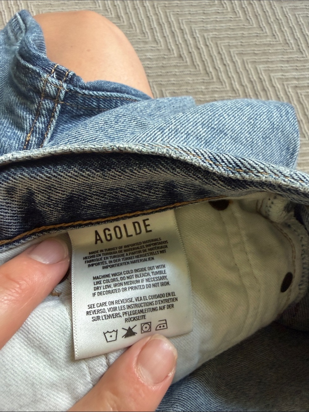 Agolde size 26 Lana straight jeans - Picture 5 of 6